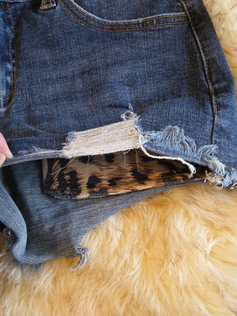 KanCan Distressed Denim Shorts